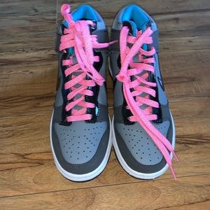 Nike Dunk High (Gray,Pink,Black) (Authentic)